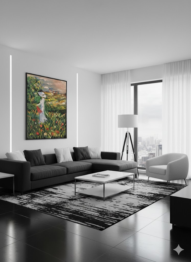 Die Frau in Weiss in der Wiese – Bild 2