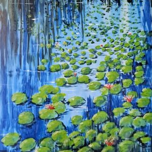 Spiegelung der Seerosen