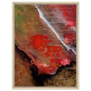 Feuersbrunst aus dem All, Gerahmte Leinwand 60×80 cm / 24×32″