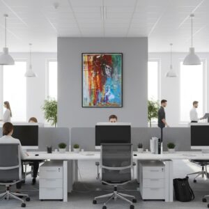 Männer im Gespinst der Farben, Kunstdrucke 60×80 cm / 24×32″