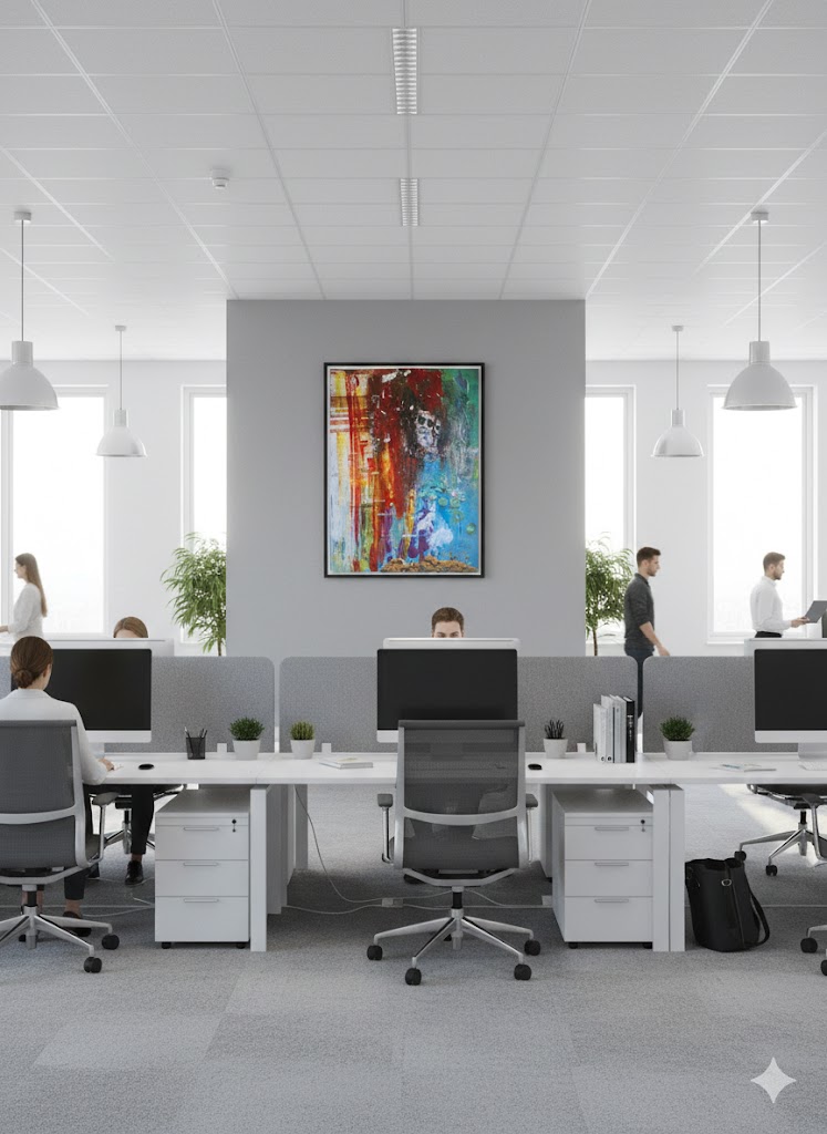 Männer im Gespinst der Farben, Kunstdrucke 60x80 cm / 24x32″ – Bild 2