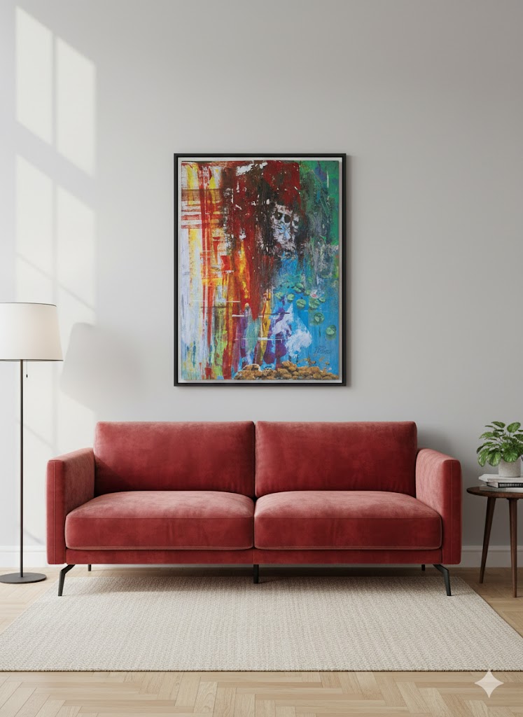 Männer im Gespinst der Farben, Kunstdrucke 60x80 cm / 24x32″ – Bild 4