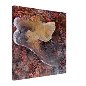 Goldsee im Rostmeer,  Leinwand 50×50 cm / 20×20″