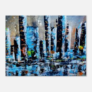 Großstadtlichter,  Leinwand 45×60 cm / 18×24″